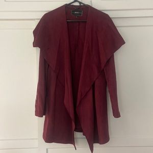Mid-Length Suede Coat